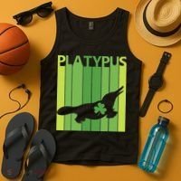 Lucky Platypus St Patrick's Day Irish Gift Tank Top thumb 4