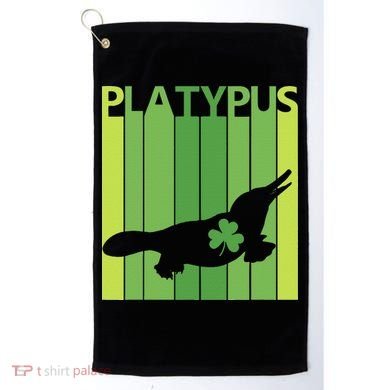 Lucky Platypus St Patrick's Day Irish Gift Golf Towel