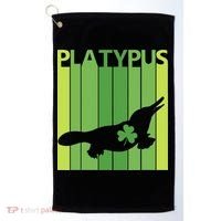 Lucky Platypus St Patrick's Day Irish Gift Golf Towel thumb 0