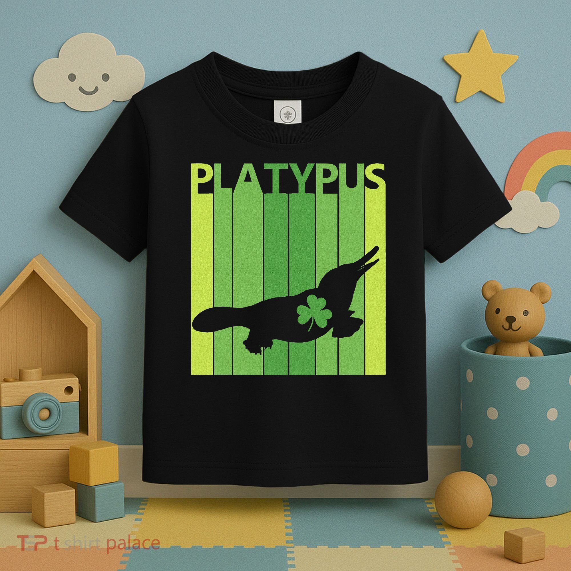 Lucky Platypus St Patrick's Day Irish Gift Toddler T-Shirt