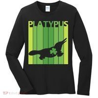 Lucky Platypus St Patrick's Day Irish Gift Women's Long Sleeve Shirt thumb 0