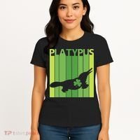Lucky Platypus St Patrick's Day Irish Gift Women's T-Shirt thumb 4