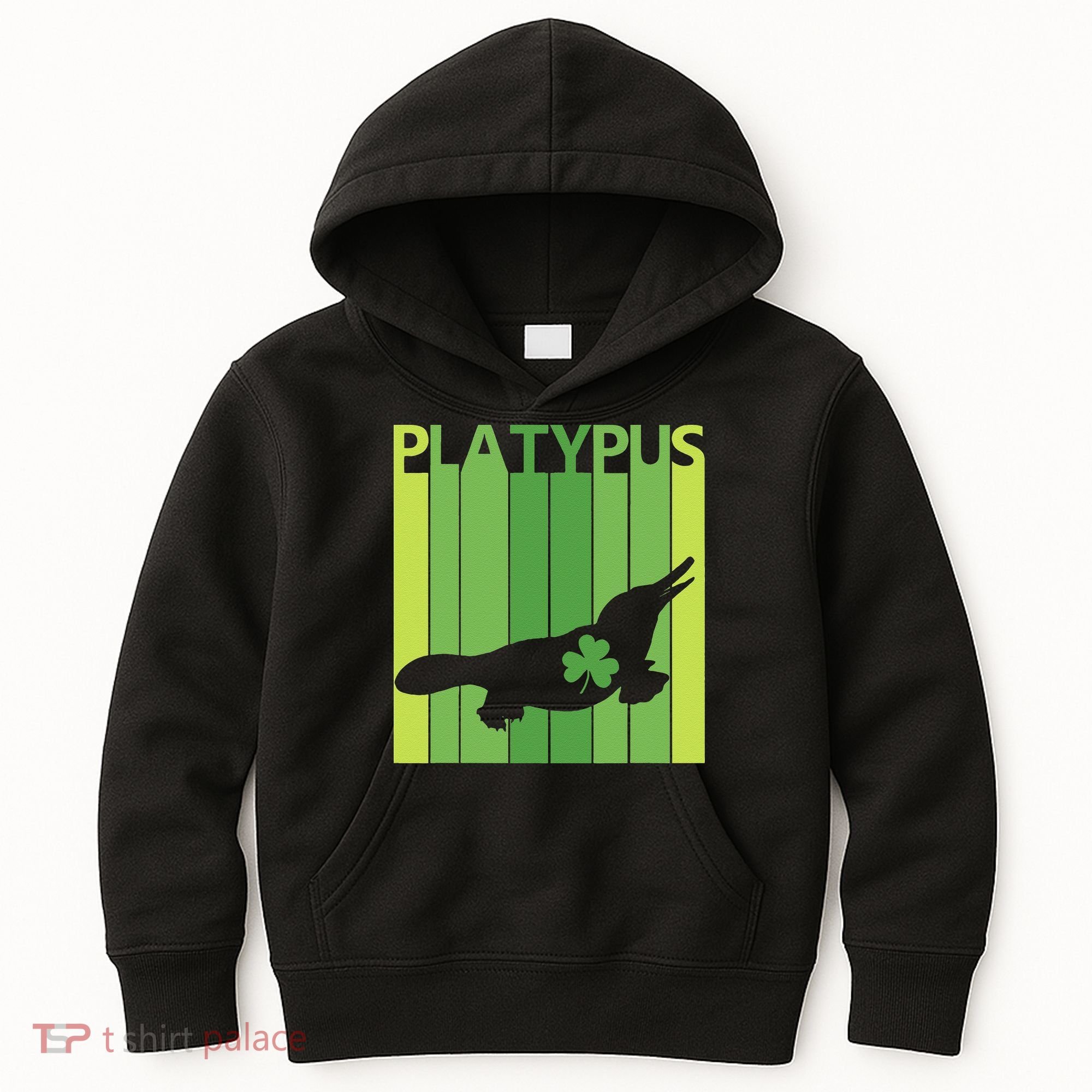Lucky Platypus St Patrick's Day Irish Gift Kids Hoodie