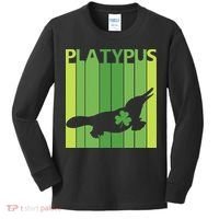 Lucky Platypus St Patrick's Day Irish Gift Kids Long Sleeve Shirt thumb 0