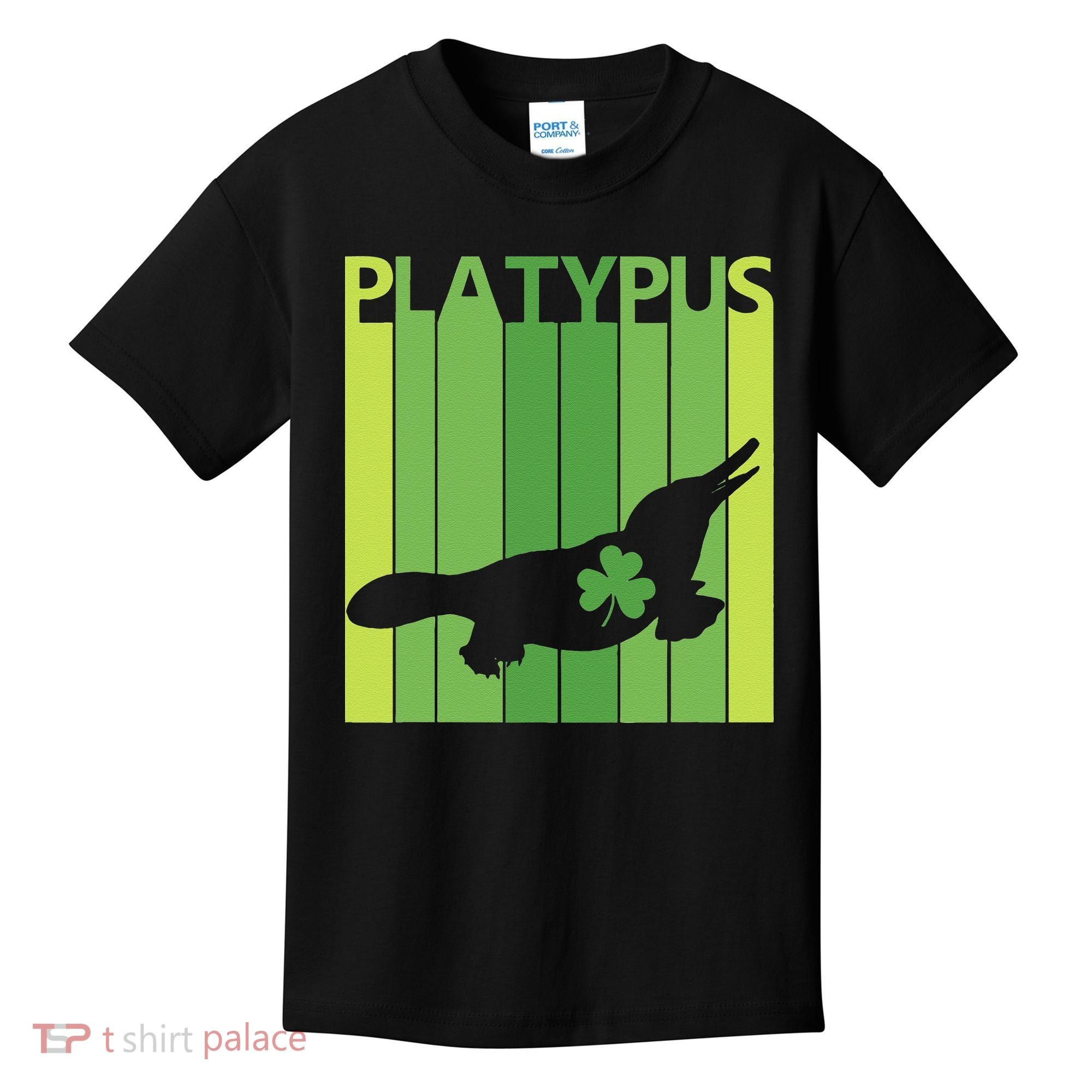 Lucky Platypus St Patrick's Day Irish Gift Kids T-Shirt