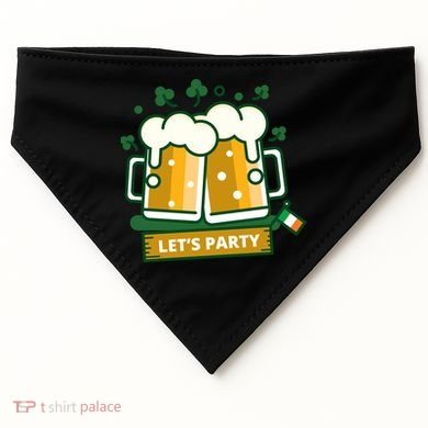 Let's Party St Patrick's Day Ireland USA-Made Doggie Bandana