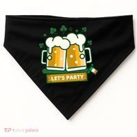 Let's Party St Patrick's Day Ireland USA-Made Doggie Bandana thumb 0