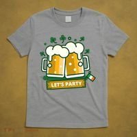 Let's Party St Patrick's Day Ireland T-Shirt thumb 5