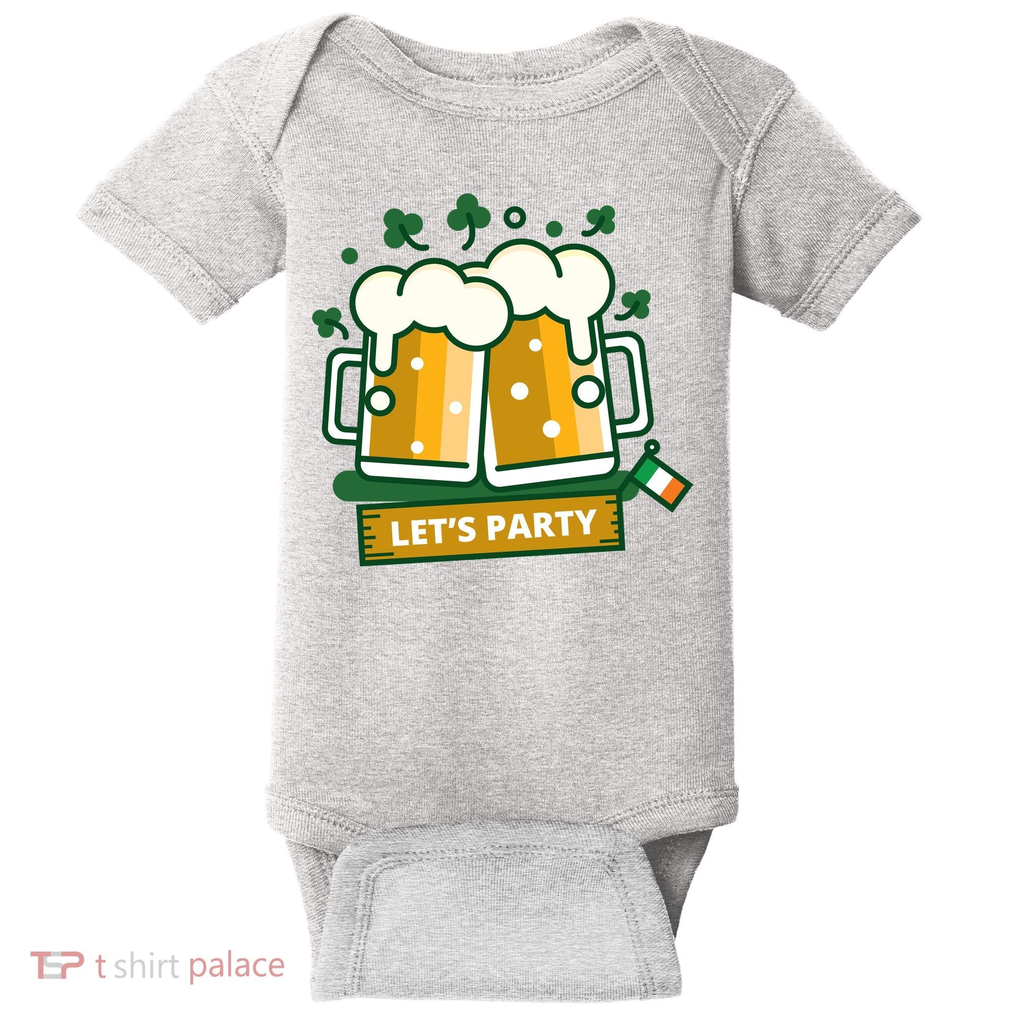 Let's Party St Patrick's Day Ireland Baby Bodysuit