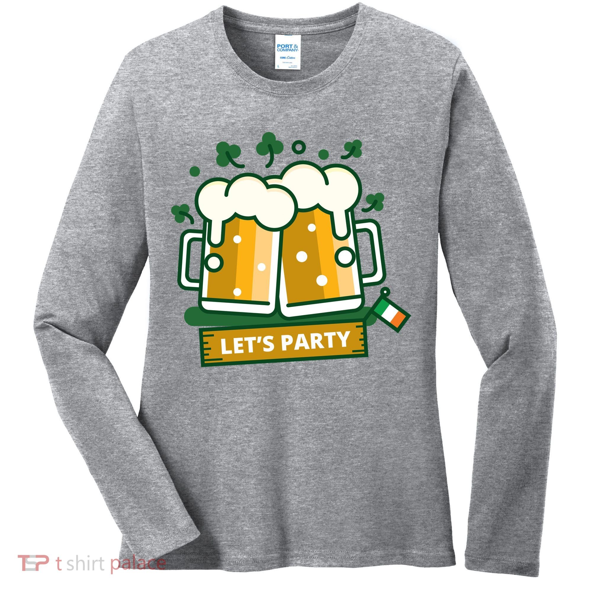 Let's Party St Patrick's Day Ireland Women's Long Sleeve Shirt