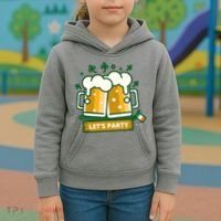 Let's Party St Patrick's Day Ireland Kids Hoodie thumb 3
