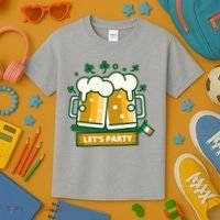 Let's Party St Patrick's Day Ireland Kids T-Shirt thumb 3
