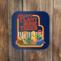 Let’s Plant Some Trees Cannabis Humor Marijuana Funny Weed Coaster thumb 0