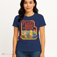 Let’s Plant Some Trees Cannabis Humor Marijuana Funny Weed Women's T-Shirt thumb 4