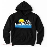 Lake Placid T Retro Style Lake Placid Ny Hoodie thumb 0