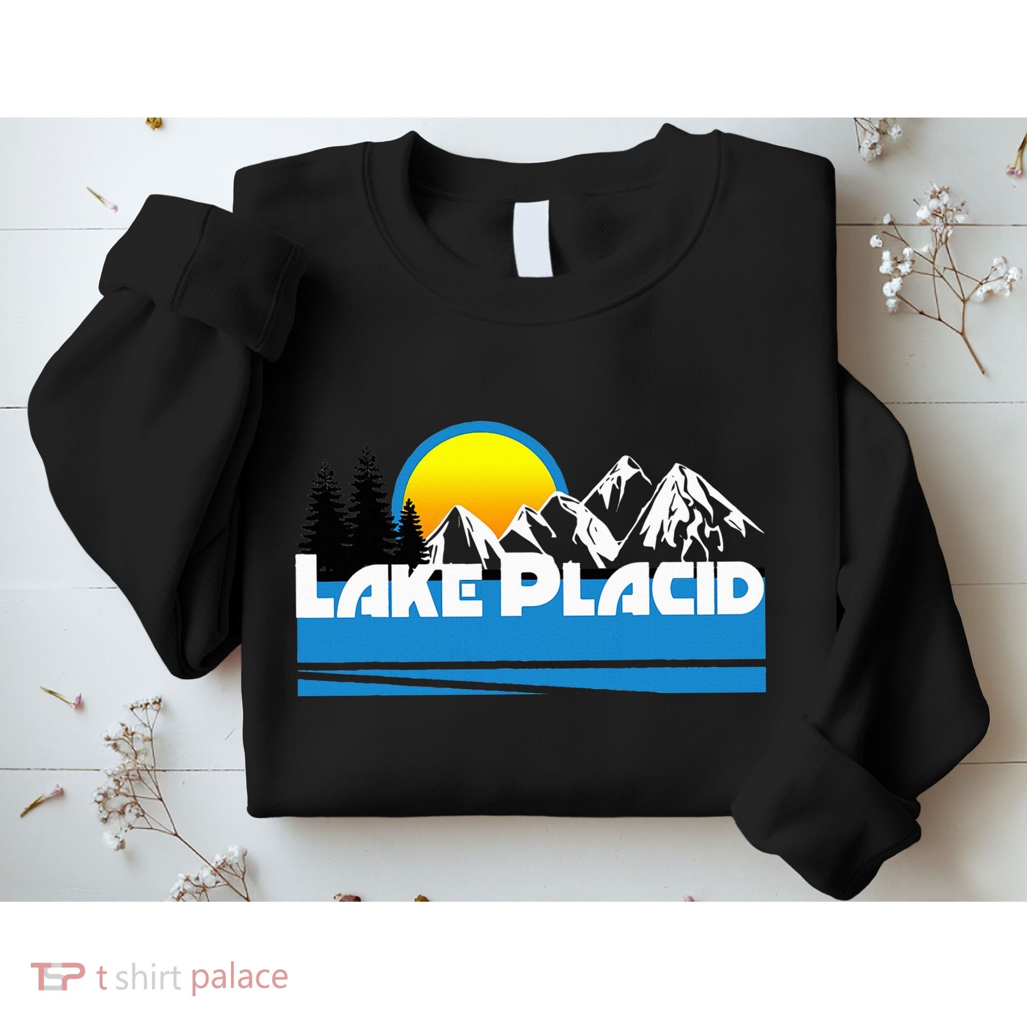 Lake Placid T Retro Style Lake Placid Ny Sweatshirt
