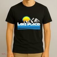 Lake Placid T Retro Style Lake Placid Ny T-Shirt thumb 3