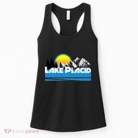 Lake Placid T Retro Style Lake Placid Ny Women's Tank Top thumb 0