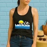 Lake Placid T Retro Style Lake Placid Ny Women's Tank Top thumb 2