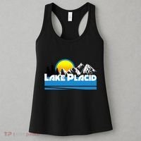 Lake Placid T Retro Style Lake Placid Ny Women's Tank Top thumb 3