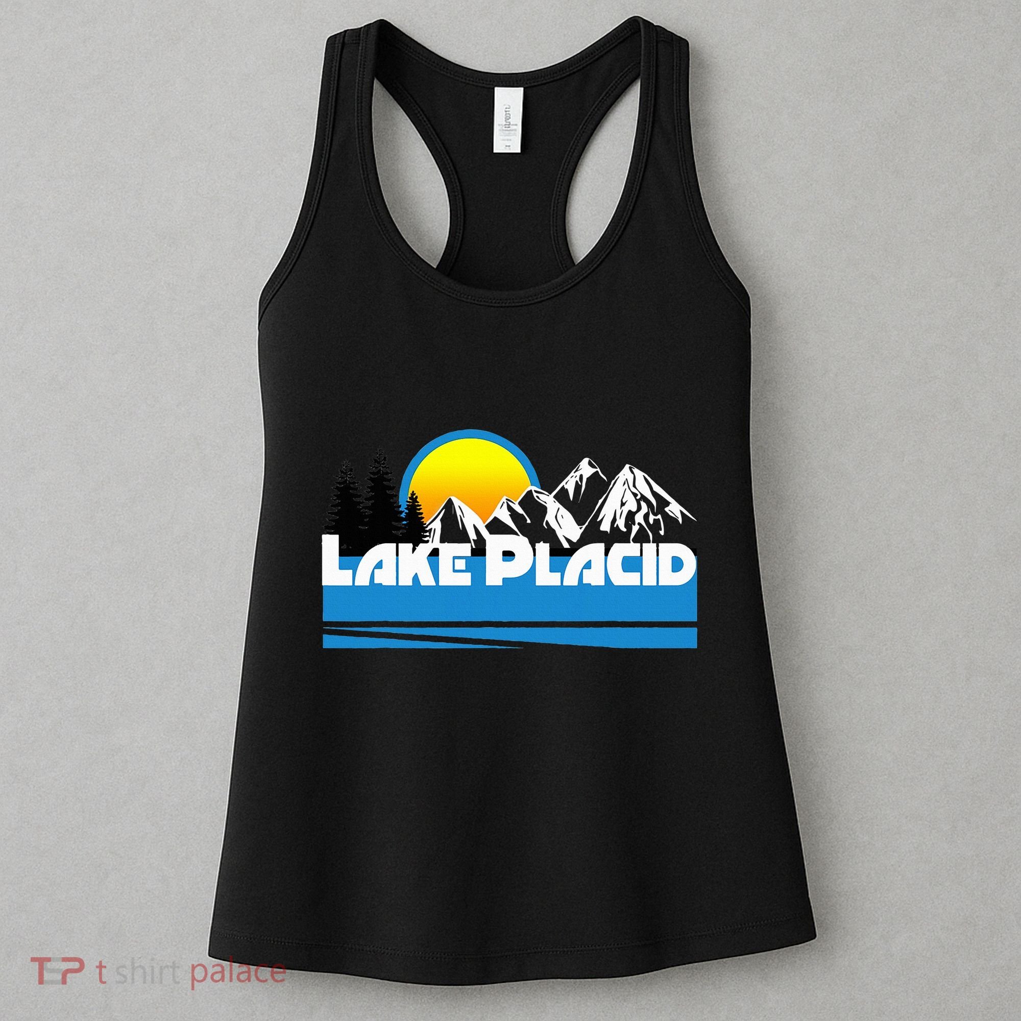 Lake Placid T Retro Style Lake Placid Ny Women's Tank Top