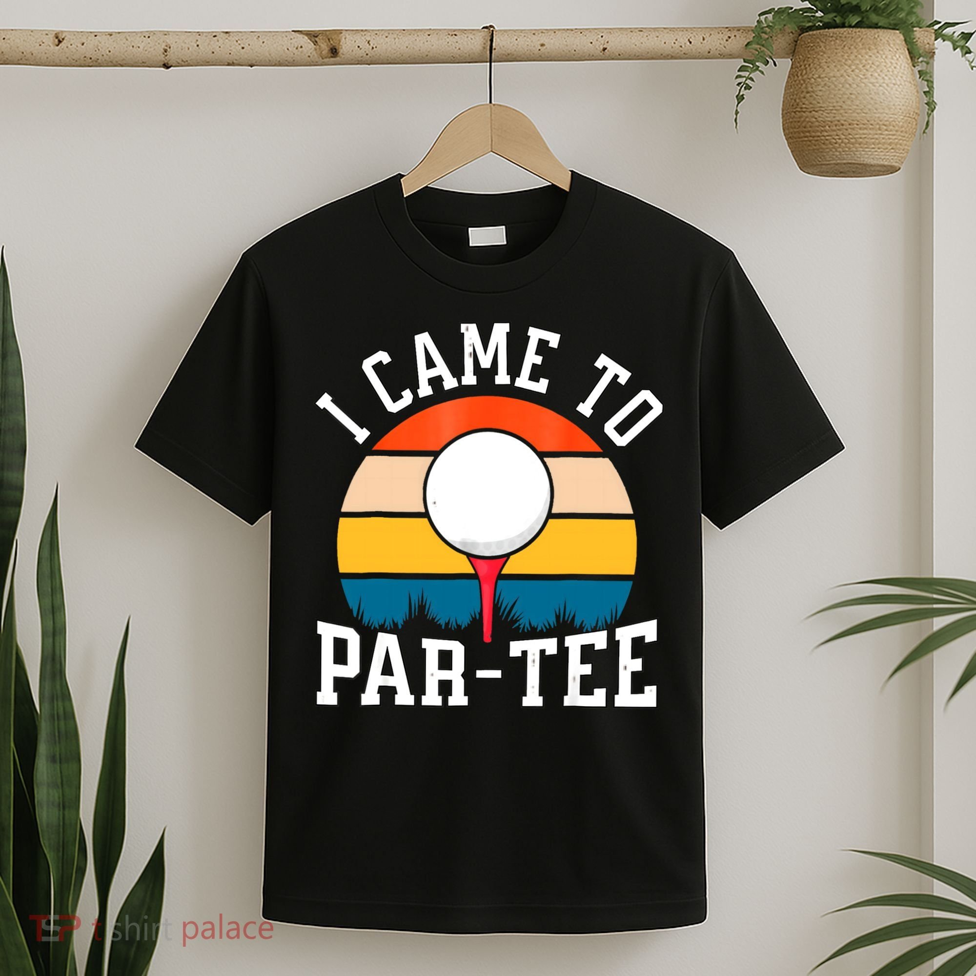 Let's Par Tee Partee Funny Golfing Retro Vintage Golfer T-Shirt