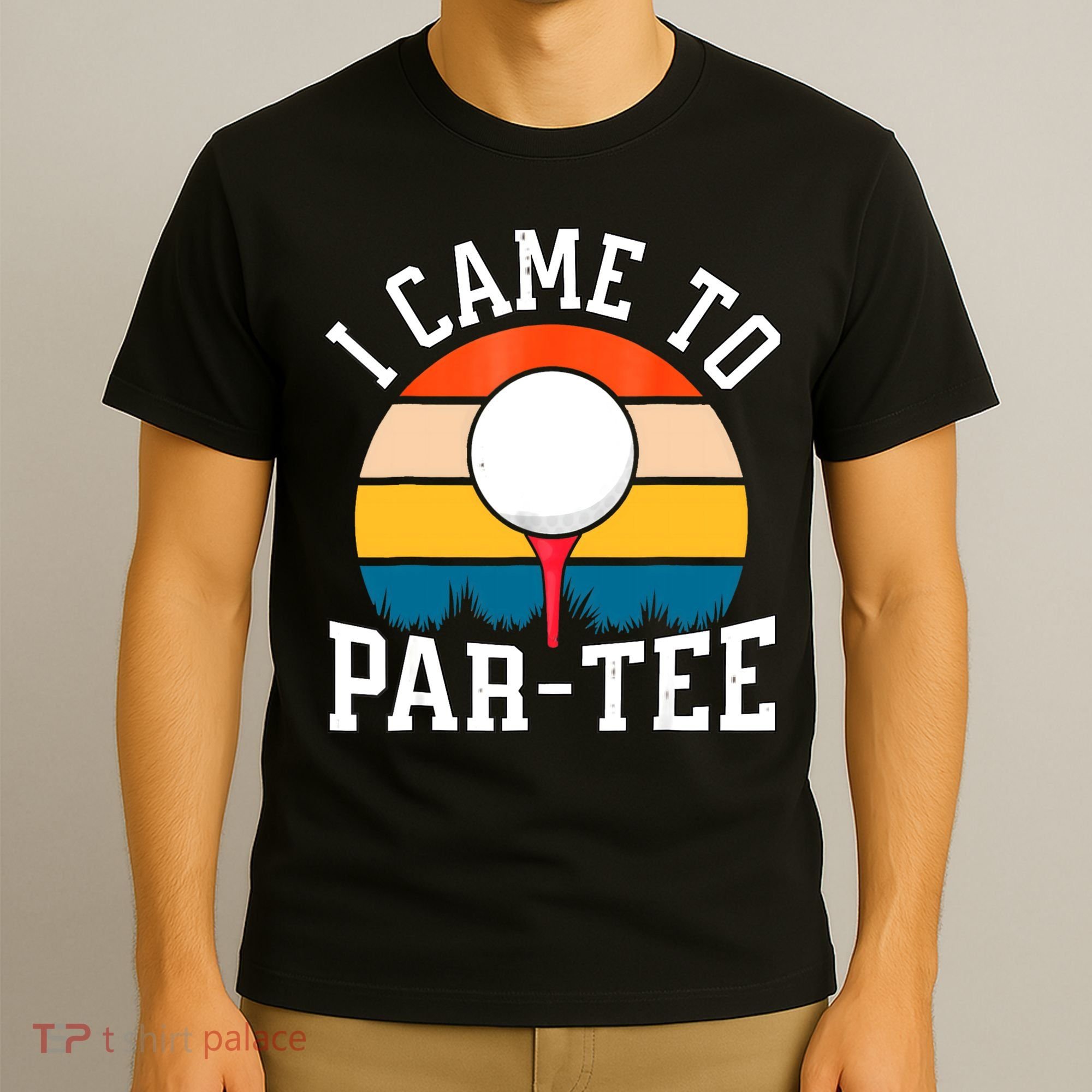 Let's Par Tee Partee Funny Golfing Retro Vintage Golfer T-Shirt