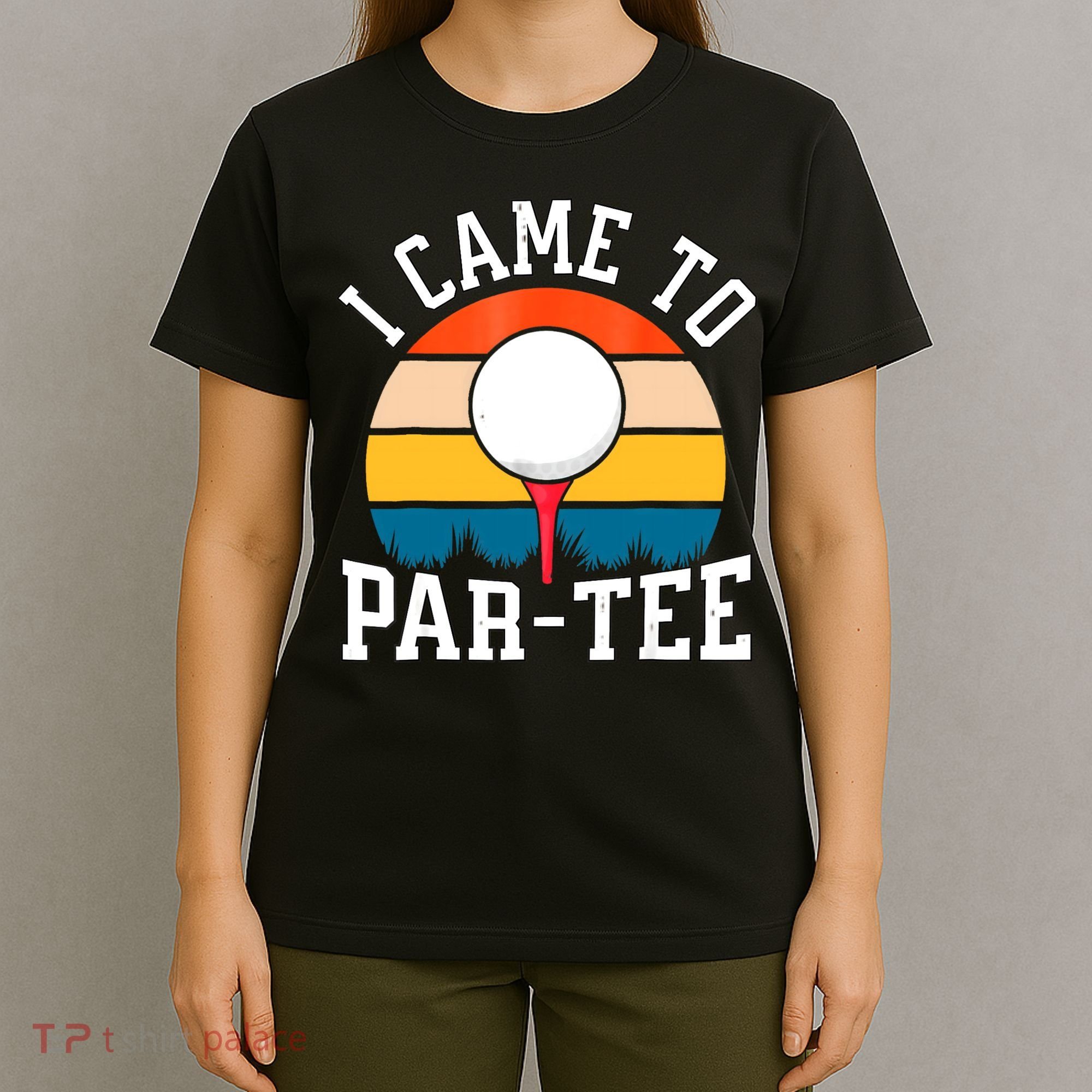 Let's Par Tee Partee Funny Golfing Retro Vintage Golfer T-Shirt