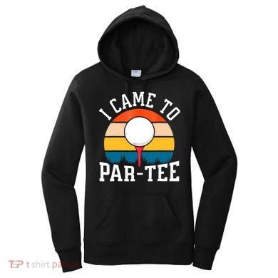 Let's Par Tee Partee Funny Golfing Retro Vintage Golfer Women's Hoodie