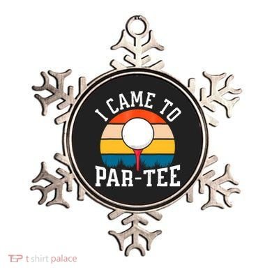 Let's Par Tee Partee Funny Golfing Retro Vintage Golfer Ornament