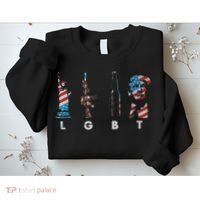 LGBT Pride Trump American Flag 4th Of July Sweatshirt thumb 2