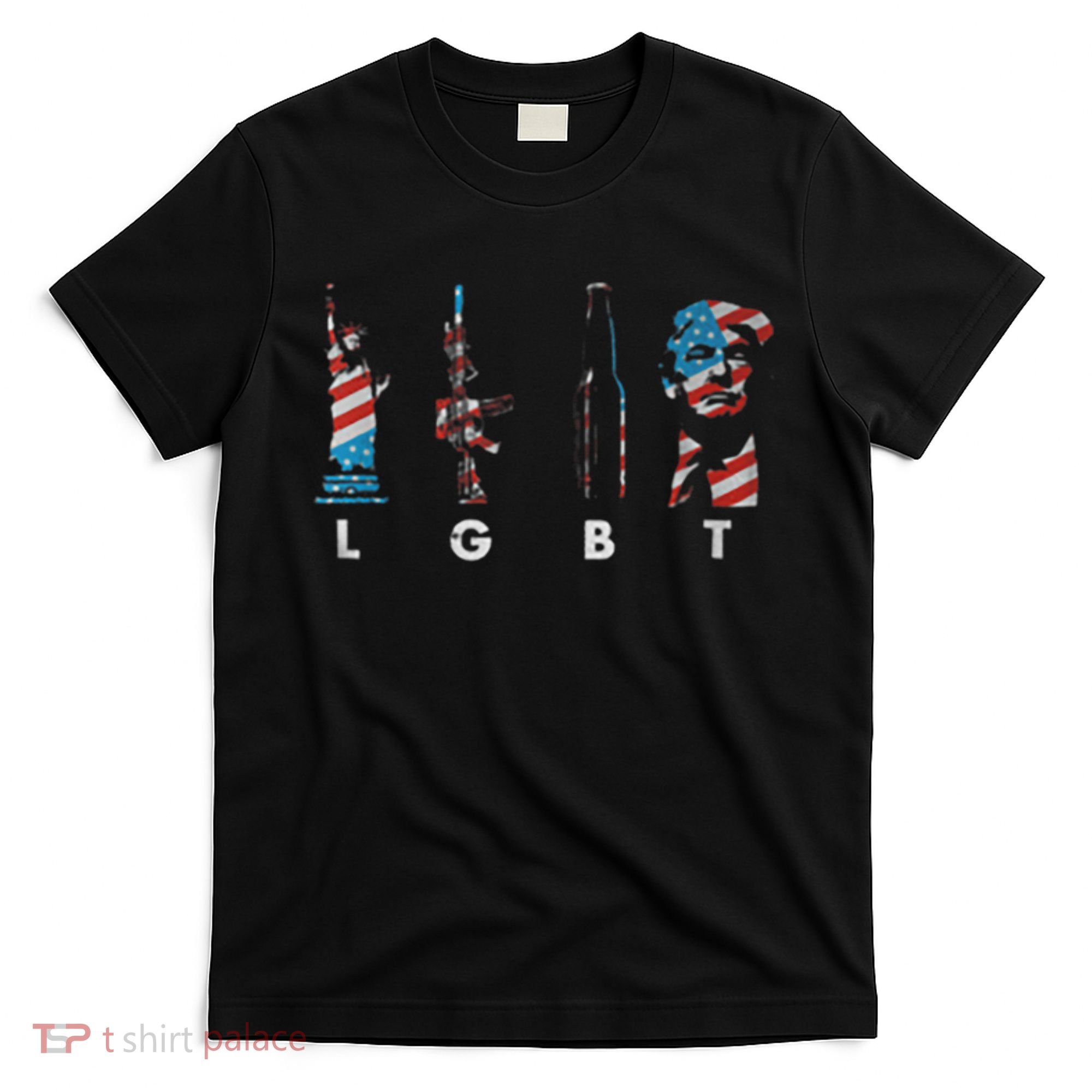 LGBT Pride Trump American Flag 4th Of July T-Shirt