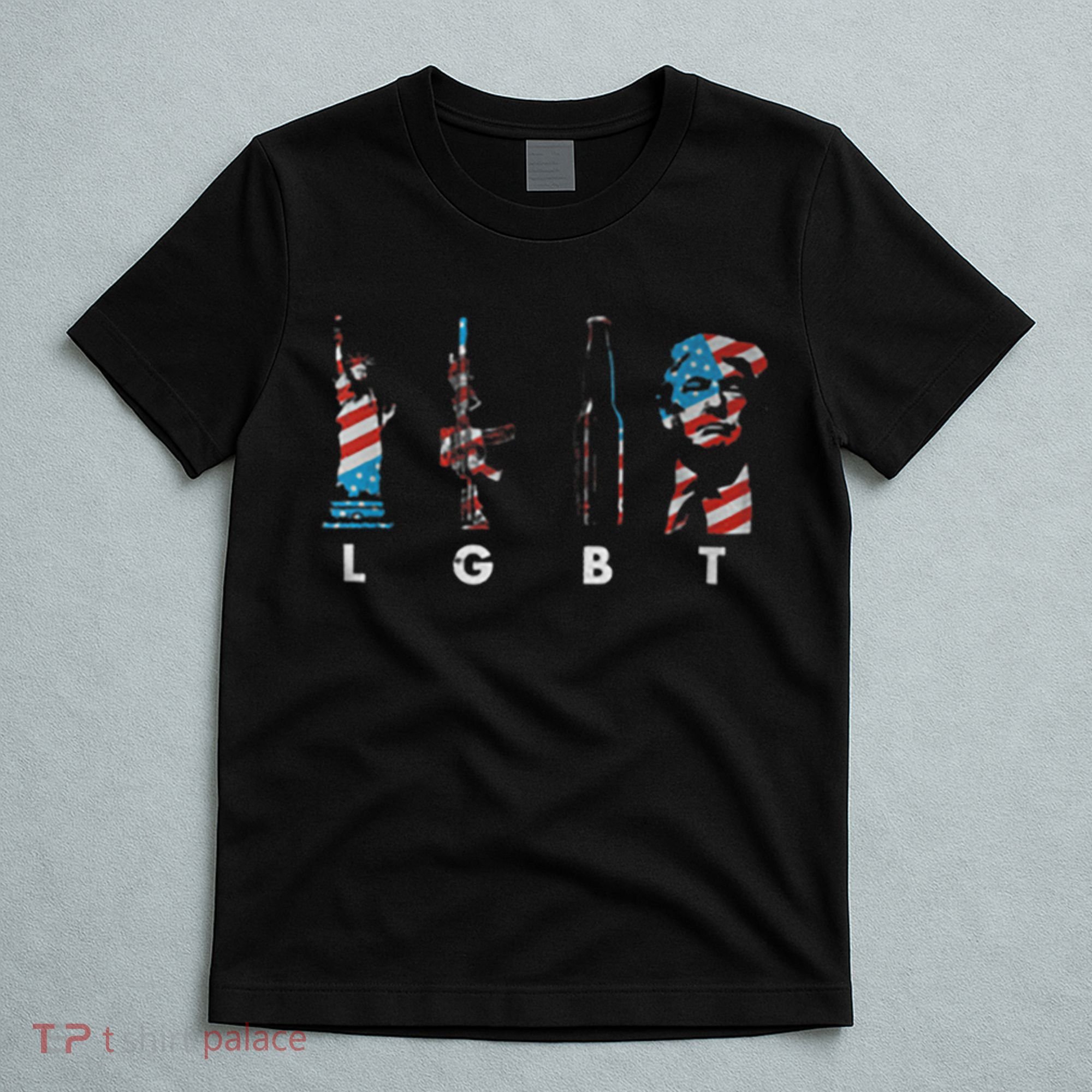 LGBT Pride Trump American Flag 4th Of July T-Shirt