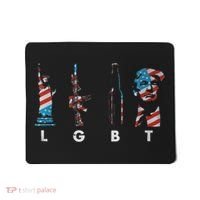 LGBT Pride Trump American Flag 4th Of July Mousepad thumb 0