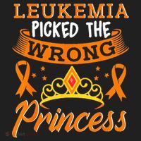 Leukemia Picked The Wrong Princess Cancer Awareness Beanie thumb 2