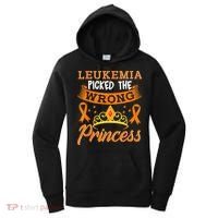 Leukemia Picked The Wrong Princess Cancer Awareness Women's Hoodie thumb 0