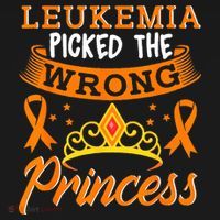 Leukemia Picked The Wrong Princess Cancer Awareness Women's Hoodie thumb 2