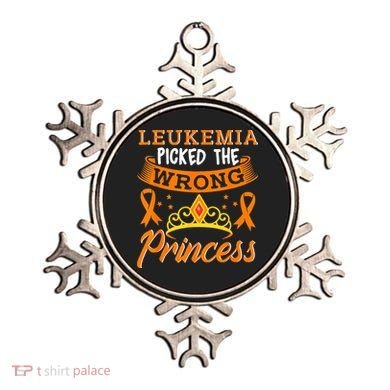 Leukemia Picked The Wrong Princess Cancer Awareness Ornament