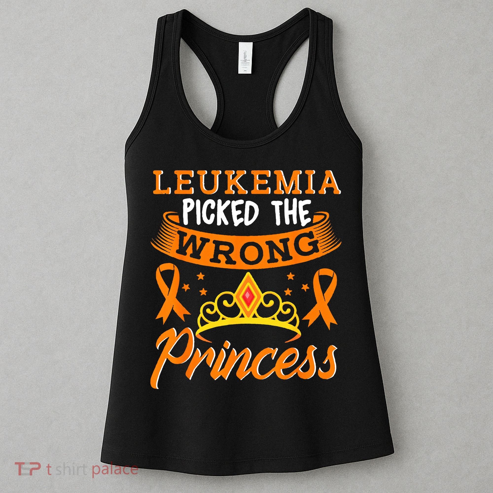 Leukemia Picked The Wrong Princess Cancer Awareness Women's Tank Top