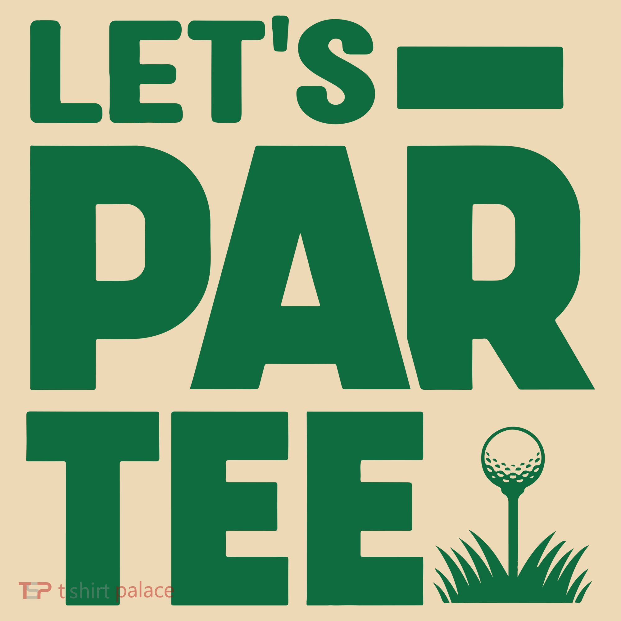 Lets Par Tee Golf Tote Bag