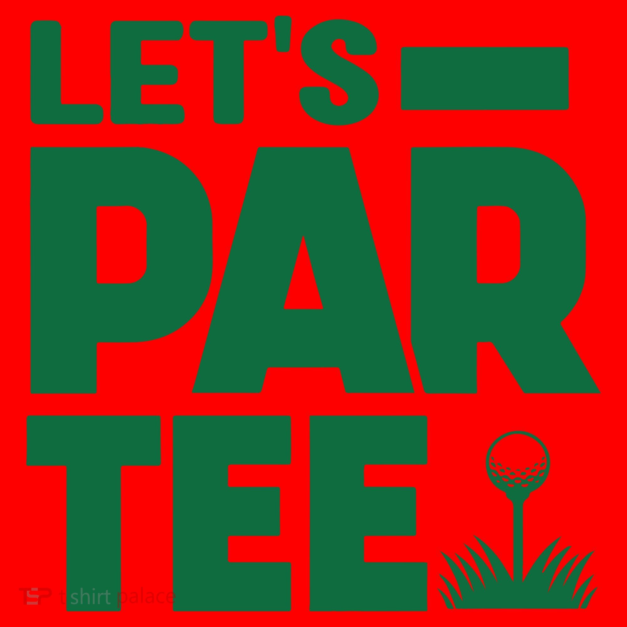 Lets Par Tee Golf Santa Hat