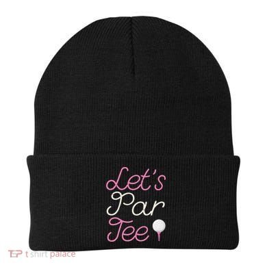 Lets Par Tee Funny Party Golf Beanie
