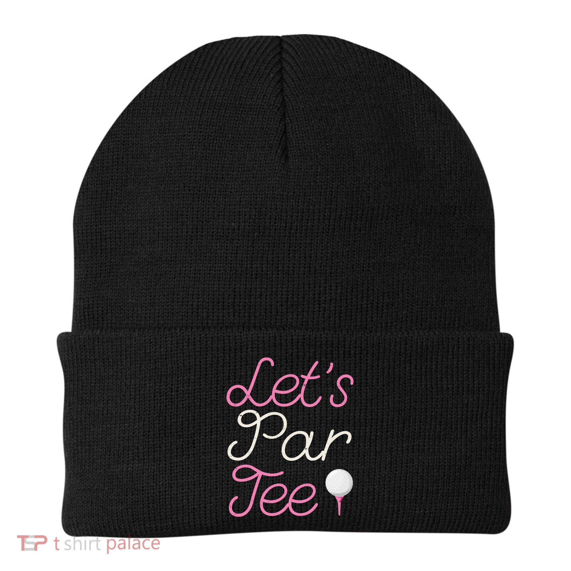 Lets Par Tee Funny Party Golf Beanie