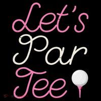 Lets Par Tee Funny Party Golf Women's Hoodie thumb 2