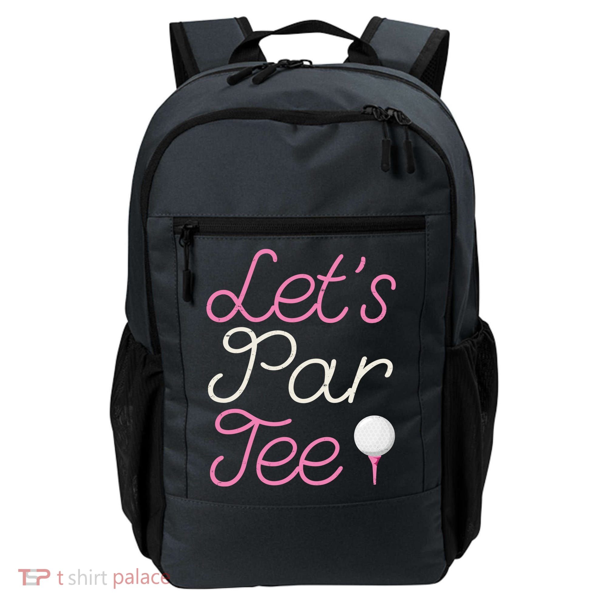 Lets Par Tee Funny Party Golf Backpack