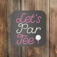 Lets Par Tee Funny Party Golf Coaster thumb 0