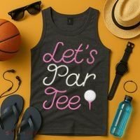 Lets Par Tee Funny Party Golf Tank Top thumb 4