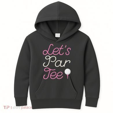 Lets Par Tee Funny Party Golf Kids Hoodie