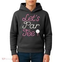 Lets Par Tee Funny Party Golf Kids Hoodie thumb 4