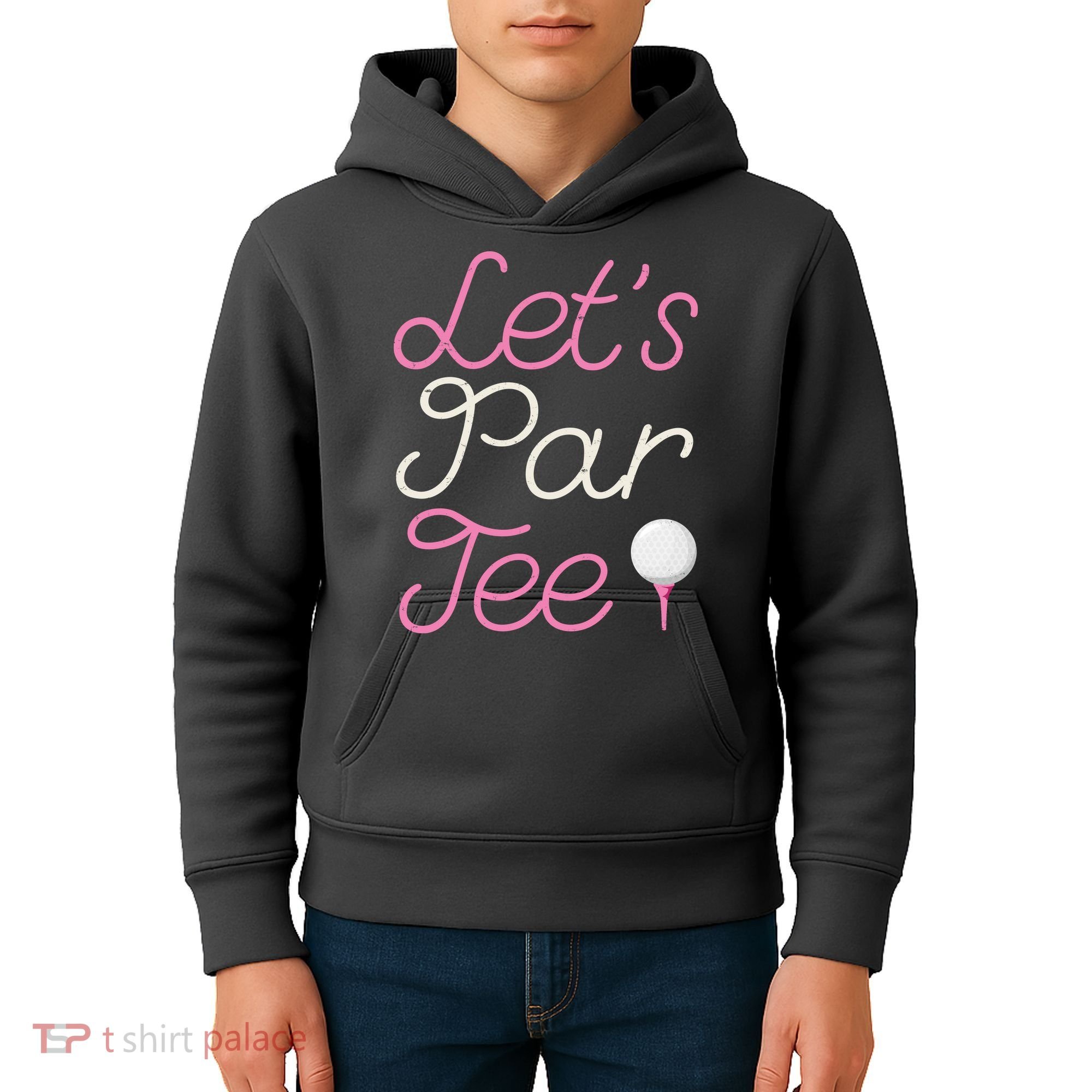 Lets Par Tee Funny Party Golf Kids Hoodie